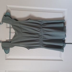 Sage Green Scallop Sleeve Top Monteau